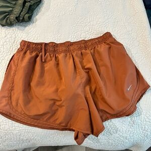 Rust color Nike Track Shorts